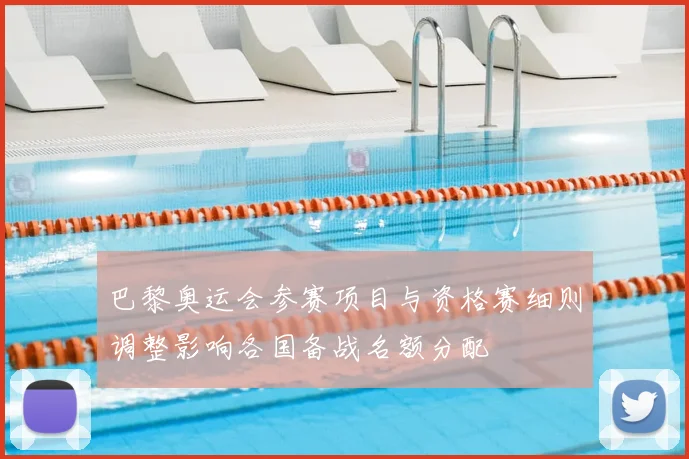 巴黎奥运会参赛项目与资格赛细则调整影响各国备战名额分配